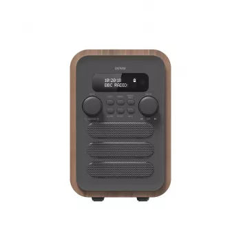 Denver DAB-48Grigio radio digitale personale grigio, legno