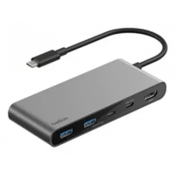 Belkin CONNECT Hub USB-C 7-in-1 doppia porta USB-C si. AVC023hqSGY