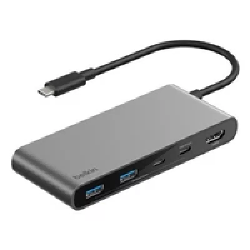 Belkin CONNECT Hub USB-C 7-in-1 doppia porta USB-C si. AVC023hqSGY