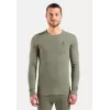 ODLO BL TOP girocollo manica lunga ACTIVE WARM intimo termico a manica lunga, taglia M, grigio