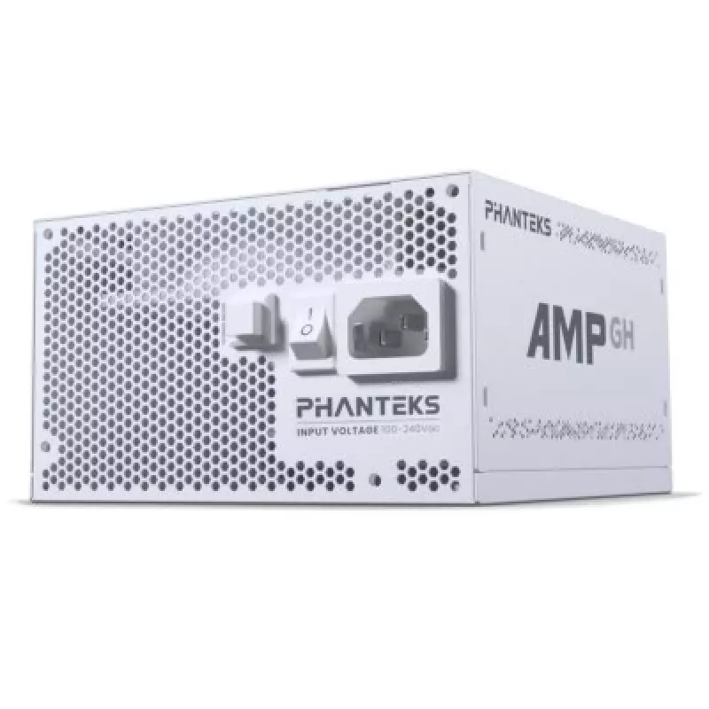 Alimentatore PHANTEKS AMP GH 750 W 18+10‑Pin ATX completamente modulare 80 PLUS Gold bianco