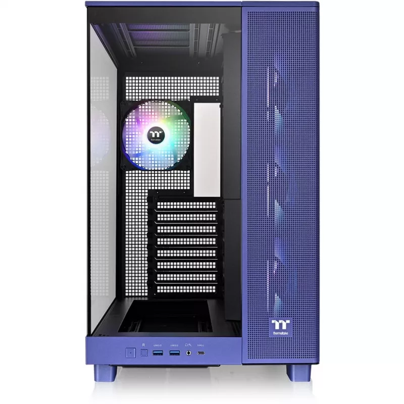 View 380 XL TG ARGB, case tower viola, vetro temperato x 2