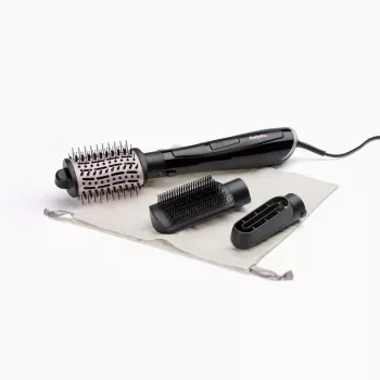 Spazzola ad aria calda BABYLISS Style Smooth 1000 Airflow AS128E, 1000 W, nero, 3 spazzole, tecnologia ionica, termostato regolabile