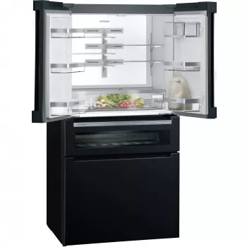 Frigorifero side-by-side Siemens KF96RSBEA a libera installazione 572 L nero