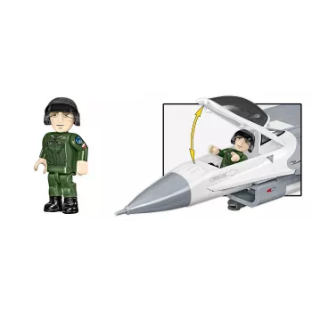 Set da costruzione Cobi F-16C Fighting Falcon – 463 pezzi, kit modello in scala