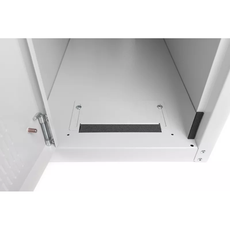 Digitus Case per computer con porta in vetro, su rotelle, con serratura, con feritoie di ventilazione