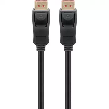 Cavo DisplayPort 2.1, certificato, 16K @ 60Hz, 80 Gbit/s (nero, 1 metro, certificazione VESA)