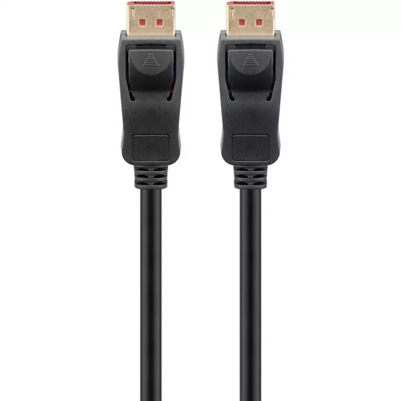 Cavo DisplayPort 2.1, certificato, 16K @ 60Hz, 80 Gbit/s (nero, 1 metro, certificazione VESA)