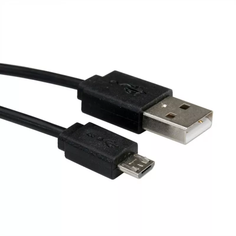 ROLINE Cavo a spirale USB 2.0 - A - Micro B - ST/ST 1,0 m - Schermato - USB 2.0 Type Micro B - 1 mm - Cavo a spirale (11.02.8317)