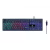 Tastiera e mouse da gaming GEMBIRD GGS-UMGL4-02 - full-size USB QWERTY US-inglese, nero, retroilluminazione LED