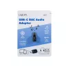 LogiLink adattatore audio DAC USB-C. USB-C/M a 3.5 Mm/F. nero