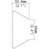 Supporto per palo ALLNET ALL-CAM24xx per installazione sicura di telecamere esterne