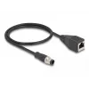 Cavo adattatore DeLOCK M12 codifica D 4 poli maschio a RJ45 femmina 50 cm