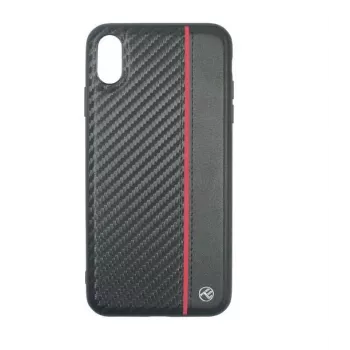 Custodia per cellulare Tellur Cover per iPhone XS Max – finitura carbonio nera