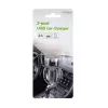 Caricabatterie da auto Gembird EG-U2C2A-CAR-02, ingresso 12–24V, uscita 5V/2,1A, 2× USB 2.0, nero