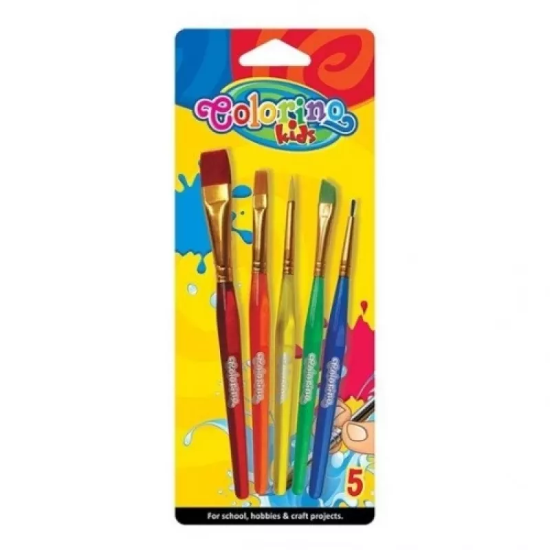 Pennelli acrilici per bambini Colorino 5 pezzi