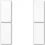 Set tasti JUNG, 2 moduli completo A 502 TSA WW - set tasti 2 moduli