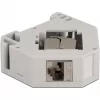 Delock - adattatore modulare - montabile su guida DIN - CAT 6a - STP - grigio - 1 connessione (86014)