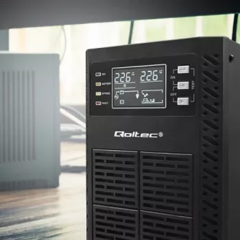 Qoltec 52281 UPS (gruppo di continuità) doppia conversione (Online) 2 kVA 2000 W 3 uscite AC
