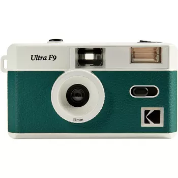 Fotocamera compatta a pellicola Kodak F9 135 mm verde bianca ISO 200-400