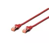 DIGITUS cavo patch CAT6 S/FTP, 0,5 m, rosso, confezione da 10