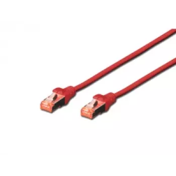 Cavo di rete Digitus CAT 6 S/FTP RJ-45 0,5 m rosso