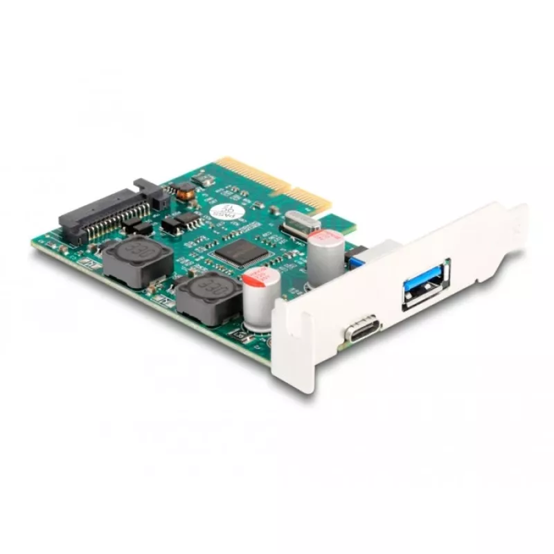 DeLOCK scheda PCI Express x4 1 x USB Type-C 1 x USB Type-A 10 Gbit/s