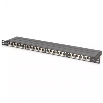 Patch Panel Digitus CAT 6 Class E High Density schermato nero