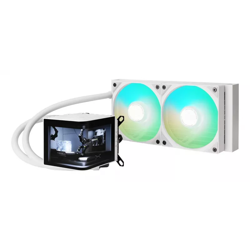 Kit raffreddamento a liquido per processore TRYX PANORAMA ARGB 240 12 cm bianco 1 pezzo