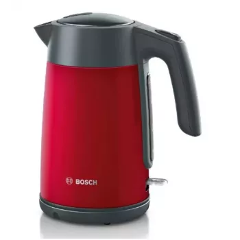 Bollitore elettrico Bosch TWK7L464 – capacità 1,7 L, 2400 W, rosso, corpo in plastica