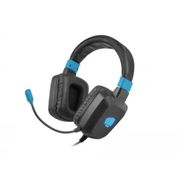 Headset gaming con filo Fury NFU-1584 con microfono ad archetto, circumaurale, 98 dB, 15–25000 Hz, cavo 2 m, USB e 3,5 mm, blu