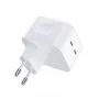 Caricabatterie CHOETECH 2x USB Type-C, 35W, PD3.0, QC3.0