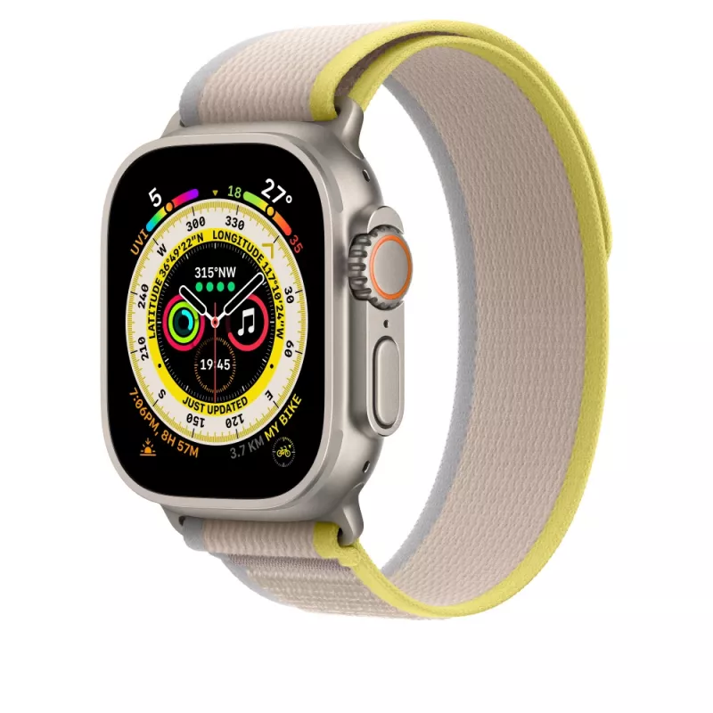 Cinturino Apple MQEG3ZM/A beige giallo nylon smartwatch 130-180 mm