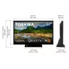 Televisore Toshiba 24WV3F63DG 24 pollici display LED risoluzione HD