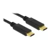 Cavo USB DeLOCK 83868 USB 2.0 4 m USB C nero
