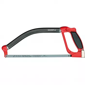 Seghetto multifunzione rosso, lunghezza lama 300 mm, seghetto ad arco rosso/nero