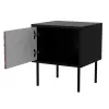 Comodino, 2 pz. CORTINA 45x40x51 nero/noce