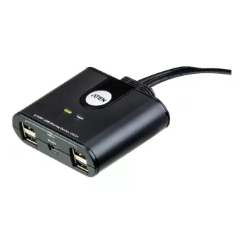 Dispositivo di condivisione periferiche USB 2.0 2 porte ATEN US224AT — USB Type-A, cavo 1,8 m, nero
