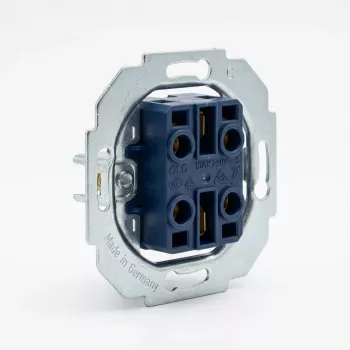 Interruttore a bilanciere da parete Busch-Jaeger 2000/5 US, laccato blu metallizzato