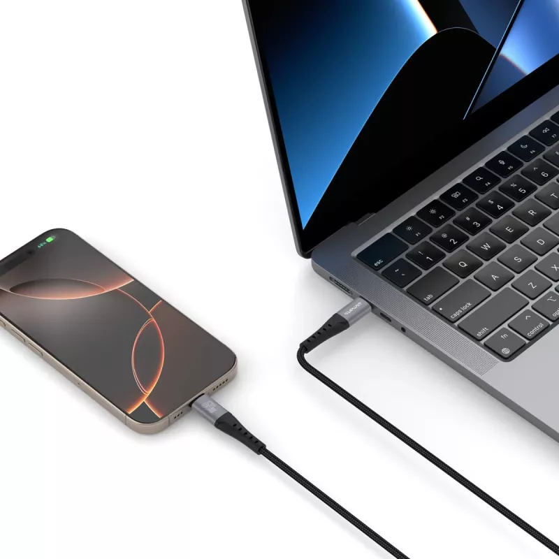 Cavo USB 4smarts 541454 1,5 m USB-C nero