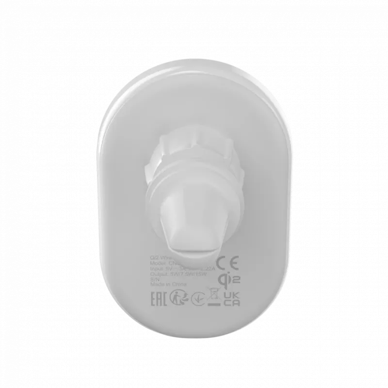 Caricabatterie auto CANYON OnGrip 105 15W Qi2 wireless bianco