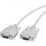 Renkforce 1377242 cavo null modem, D-Sub a 9 pin femmina/femmina, 1,8 m, grigio