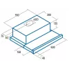 Cappa aspirante semi-integrata CATA TF 5260 WH 325 m³/h bianco