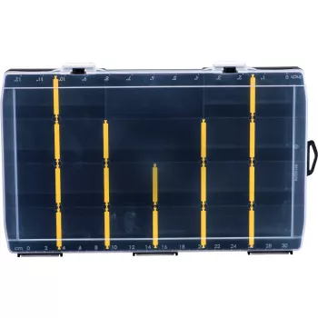 Stanley STST81681-1. Tipo di prodotto: scatola di stoccaggio, colore: nero, giallo, forma: rettangolare. Larghezza: 357 mm, profondità: 229 mm, altezza: 48 mm (STST8168