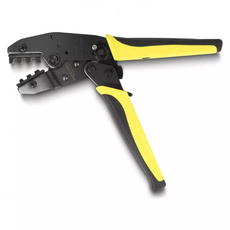 Pinza crimpatrice per cavi DeLOCK 90546 attrezzo crimpatura nero giallo 60 mm 218 mm 17 mm
