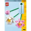 Set da costruzione LEGO 40647 Lotus Flowers — modello modulare Botanical Collection, 220 pezzi, altezza 300 mm, età 8+