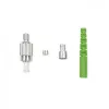 Connettore in fibra ottica FC/APC Qoltec 54443 monomodale verde argento giallo