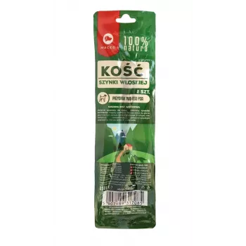 Bastoncino da masticare MACED osso di prosciutto di Parma 500 g — articolo da masticare naturale di maiale, 2×250 g, per cani adulti di taglia media e grande