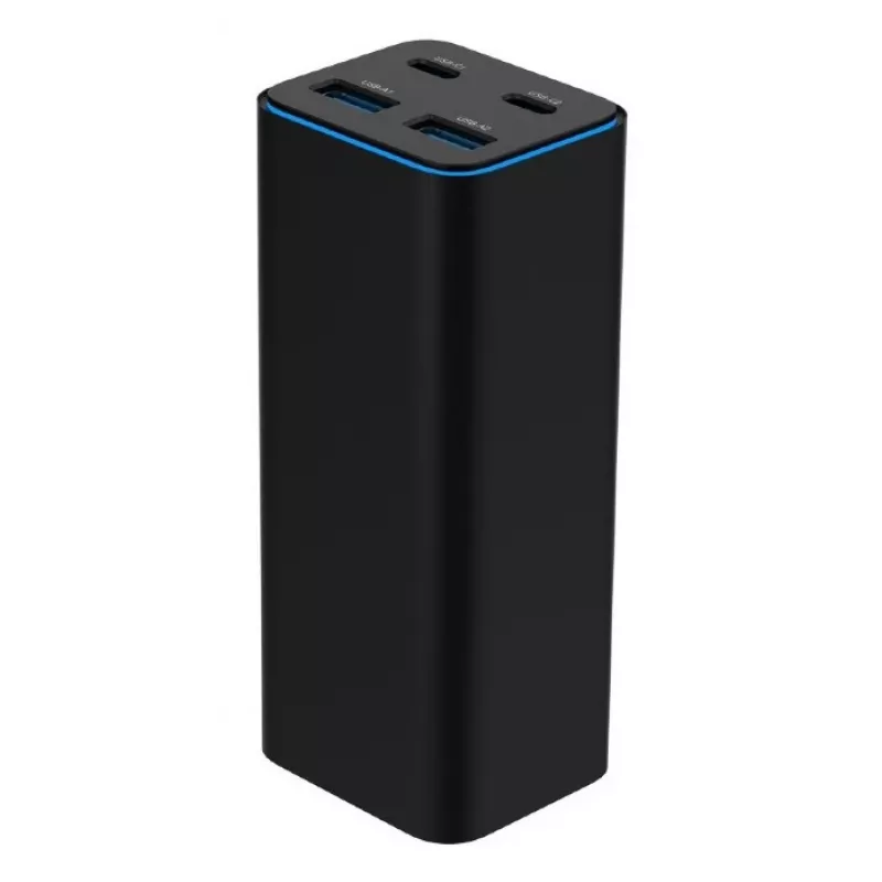 Gembird TA-UC-2A2C-PD100-01-BK caricabatterie per dispositivi mobili laptop, smartphone nero AC ricarica rapida indoor
