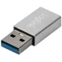 LogiLink AU0056 adattatore USB 3.2 Gen 1 USB Type-C connettore femmina argento
